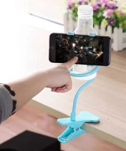 Artifact For A Lazy Bedside Double Clip Mobile Phone Bracket