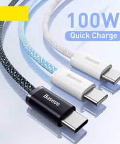 Suitable For Mobile Phone Tablet QC PD Fast Charge Transmission Braided Cable 100W