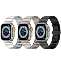 Suitable For Smartwatch 8 Stainless Steel Strap Bow Buckle IWatch Metal Watch Band