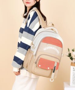 Fashion Color Contrast Leisure Travel Backpack