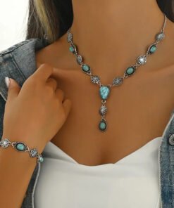 Necklace Suit Retro Geometric Regular