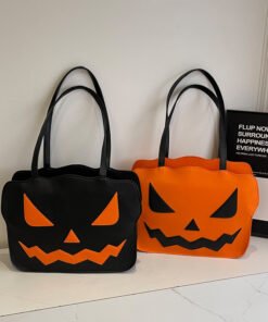 Women's Fashion Halloween Pumpkin Shoulder Messenger Bag