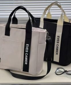 Simple All-match Waterproof Stylish Tote Canvas Handbag
