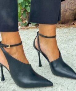 Sexy Thin Pointed Toe Toe Cap Hollow Elegant Women's Sandals